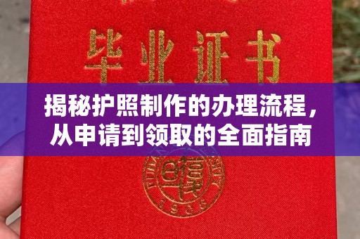 灵寿揭秘护照制作的办理流程，从申请到领取的全面指南