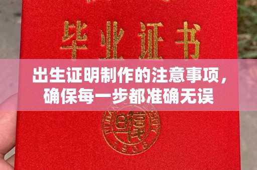 灵寿出生证明制作的注意事项，确保每一步都准确无误