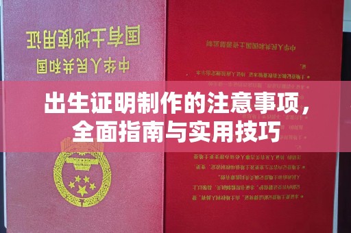 灵寿出生证明制作的注意事项，全面指南与实用技巧