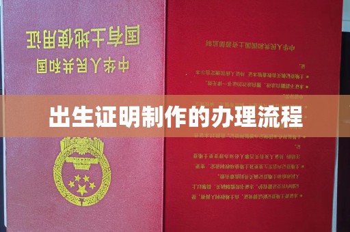 灵寿出生证明制作的办理流程